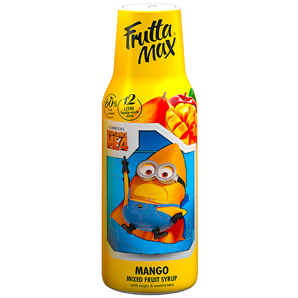 Syrop FruttaMax MINIONKI MANGO 500 ml na 12 litrów